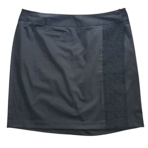 Venezia Jeans Black Glittery Stretch Wrap Skirt‎ Sz 18 Women's